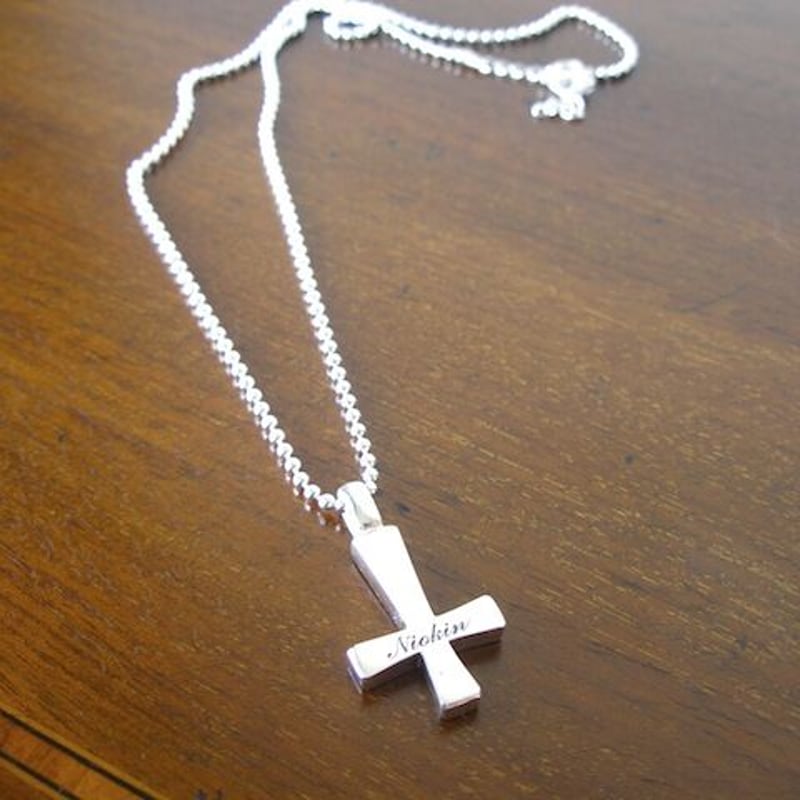 仁尾彫金『文字彫り逆十字クロス』ハンドメイド89 | 仁尾彫金 STORE 仁尾彫金『文字彫り逆十字クロス』ハンドメイド89 | 仁尾彫金 STORE