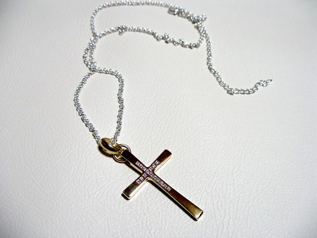 仁尾彫金『ゴールドダイヤクロス』ハンドメイド425 | 仁尾彫金 STORE