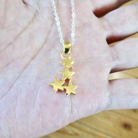 仁尾彫金『ゴールド星のペンダント』ハンドメイド192
