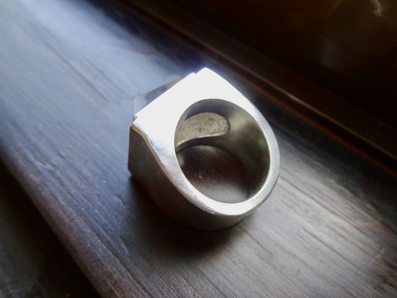 仁尾彫金『一つのゴールドスタッズリング』ハンドメイド180 指輪  