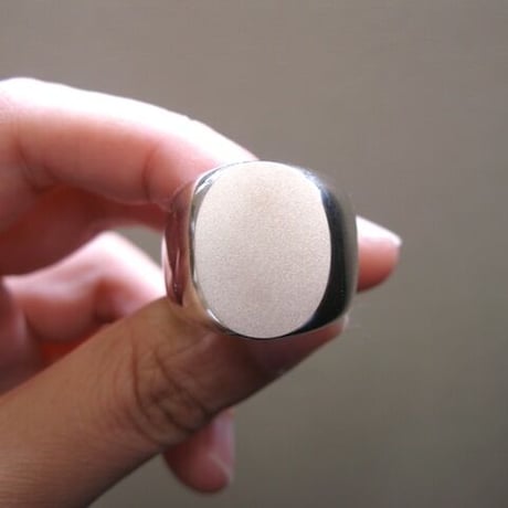 仁尾彫金『楕円の印台リング』ハンドメイド107