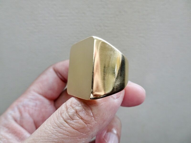 仁尾彫金『ビッグ、ブロッククロス』ハンドメイド250 - シルバー
