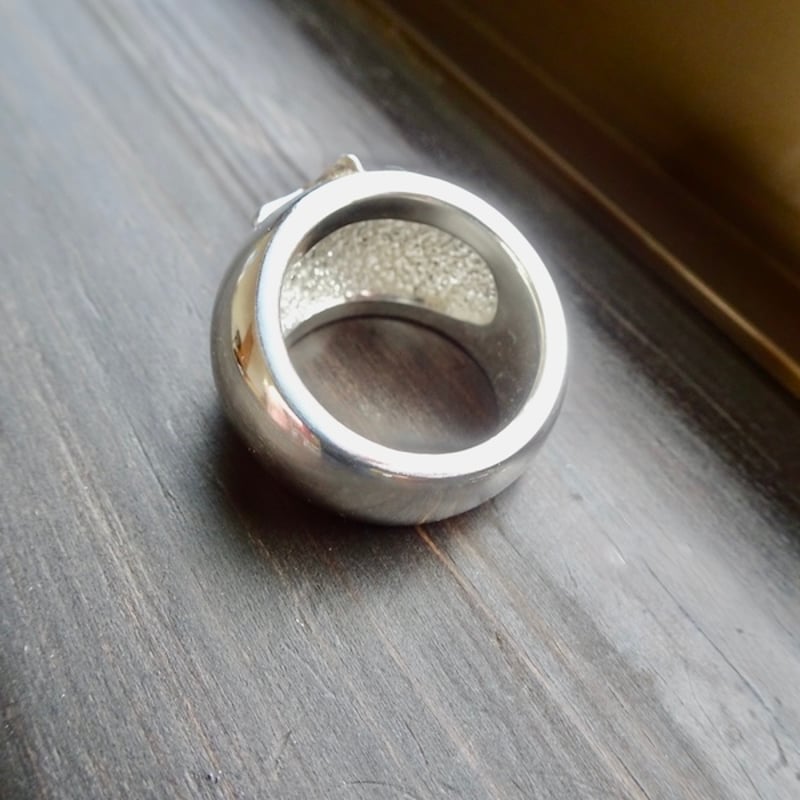 仁尾彫金『スター甲丸リング』ハンドメイド381 | 仁尾彫金 STORE