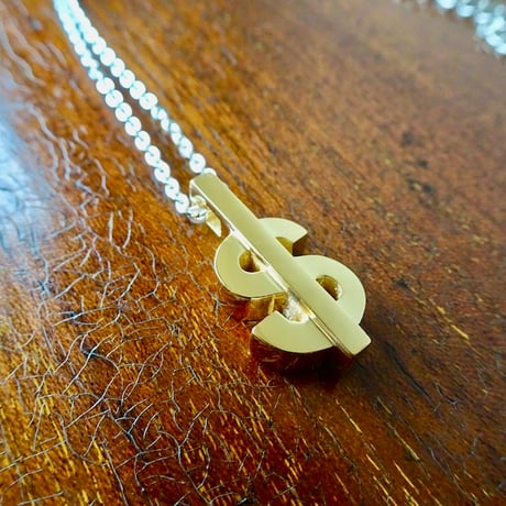 仁尾彫金『全金ドルマークペンダント』ハンドメイド583
