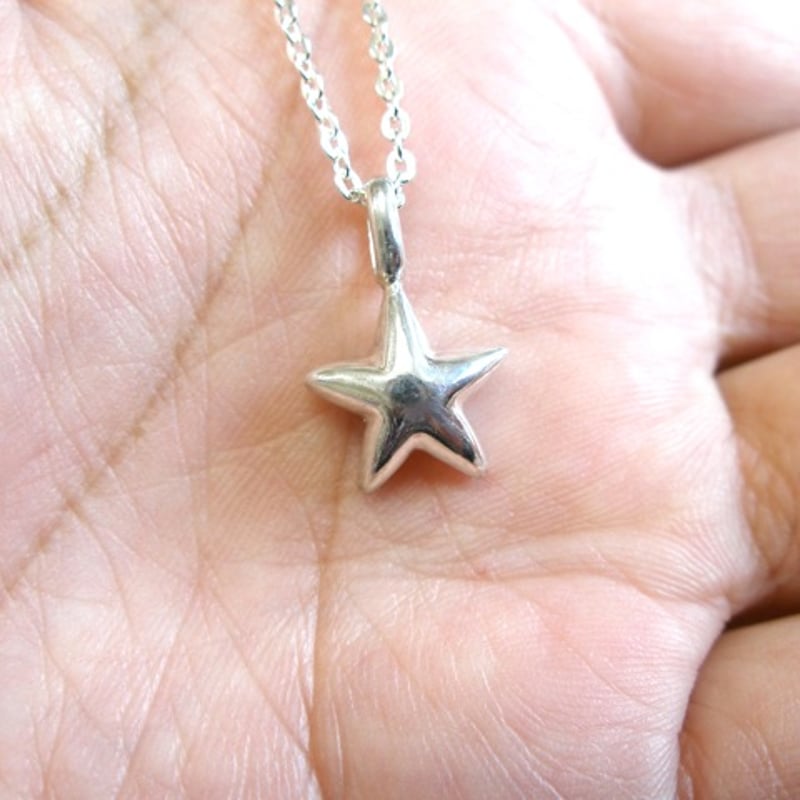 仁尾彫金『ぷっくりスターペンダント』ハンドメイド77 | 仁尾彫金 STORE