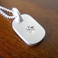 仁尾彫金『一つ星ダイヤプレート2.6mm』ハンドメイド129
