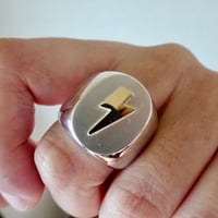 仁尾彫金『k18カボション、プラチナリング2』ハンドメイド371 | 仁尾 