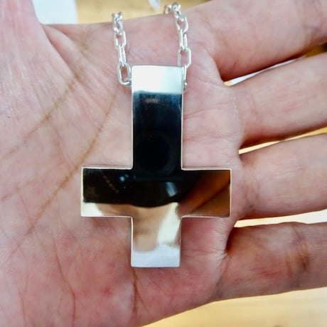 仁尾彫金『ビッグブロック、逆十字クロス』ハンドメイド252