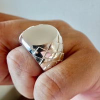 仁尾彫金『プラチナギャラクシーアイアンクロスリング』ハンドメイド44