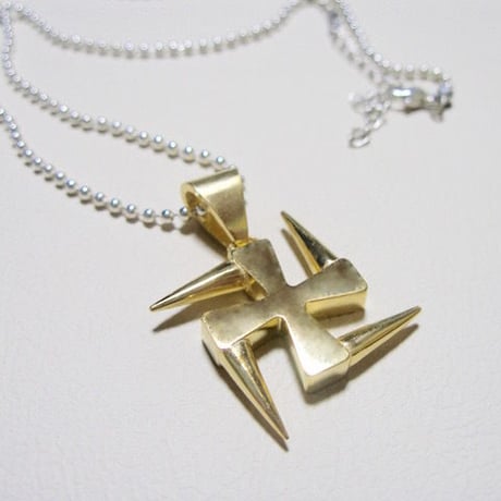 仁尾彫金『ゴールドマッド卍ヘッド』ハンドメイド135
