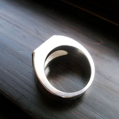 仁尾彫金『ゴールドプレート印台リング』ハンドメイド73