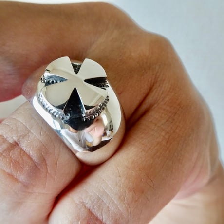 仁尾彫金『ギャラクシーアイアンクロスリング』ハンドメイド44 仁尾彫金『ギャラクシーアイアンクロスリング』ハンドメイド44