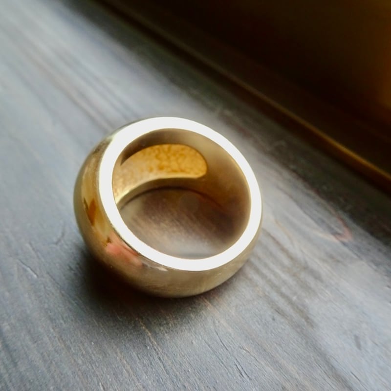 仁尾彫金『k18、甲丸リング』ハンドメイド339 | 仁尾彫金 STORE