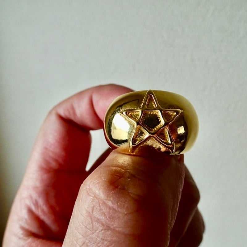 仁尾彫金『k18ゴールド甲丸リング』ハンドメイド381 | 仁尾彫金 STORE