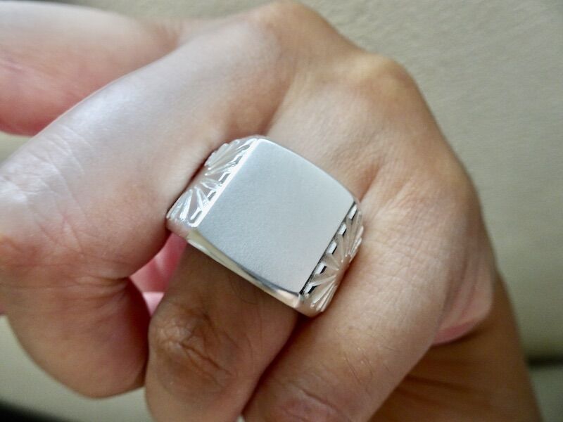 仁尾彫金『太陽の印台リング』ハンドメイド193 | 仁尾彫金 STORE