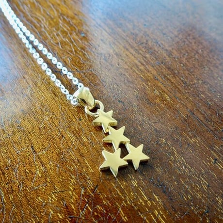 仁尾彫金『ゴールド星のペンダント』ハンドメイド192