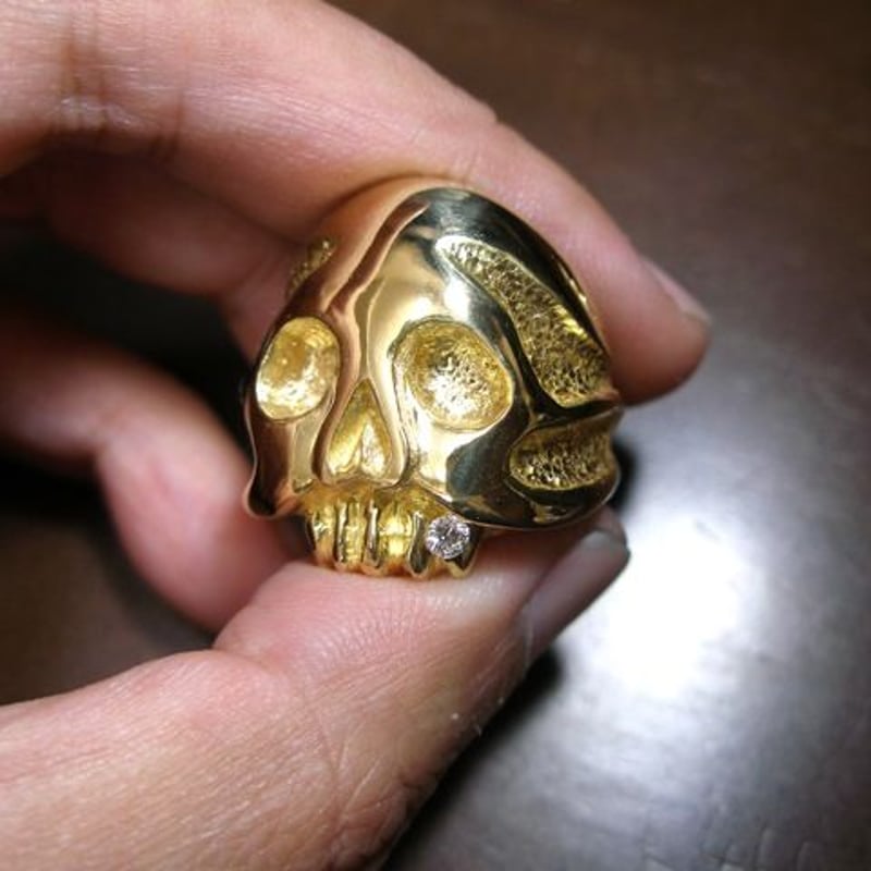 仁尾彫金『ゴールドスカル』ハンドメイド480 | 仁尾彫金 STORE