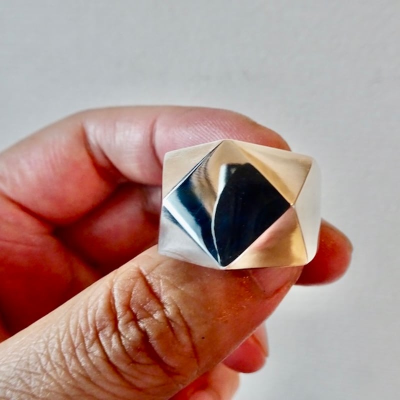 仁尾彫金『ブロック、プラチナリング』ハンドメイド203 | 仁尾彫金 STORE