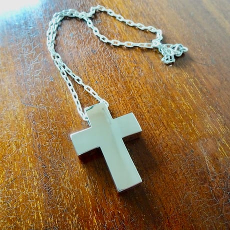 仁尾彫金『ビッグ、ブロッククロス』ハンドメイド250