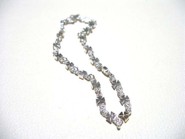 仁尾彫金『アイアンクロスブレスレット18cm』ハンドメイド122b fit=scale-down,w=1200