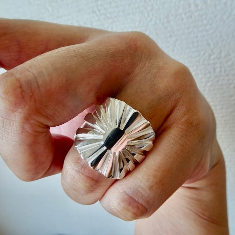 仁尾彫金『文字彫りビッグ逆十字クロスチェーン無し』ハンドメイド117  