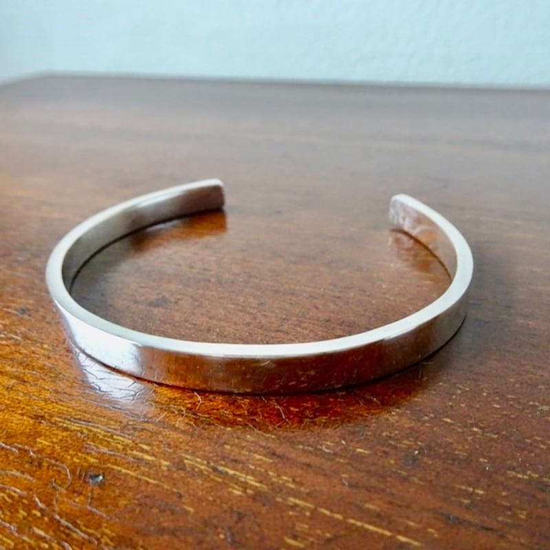 仁尾彫金『幅5mm平打ちバングル』ハンドメイド300 | 仁尾彫金 STORE