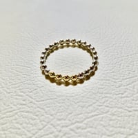 仁尾彫金『４つ玉ゴールド釈迦玉ピンキーリング』ハンドメイド560