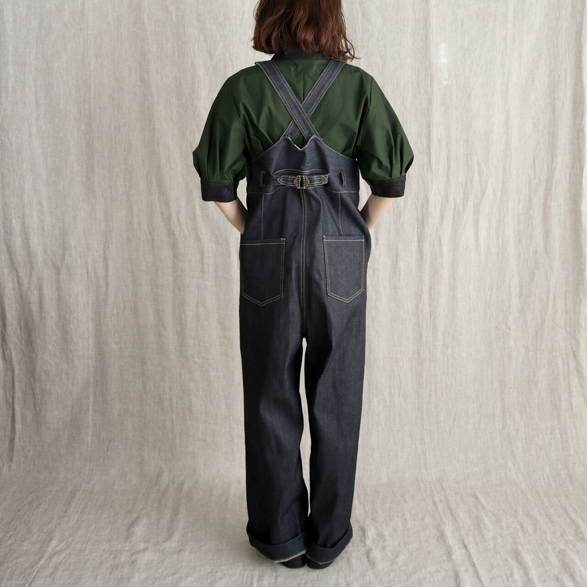 ヒムカシ　チャップリンパンツ like a “Chaplin” ] チャップリンズパンツ/白波ステッチ