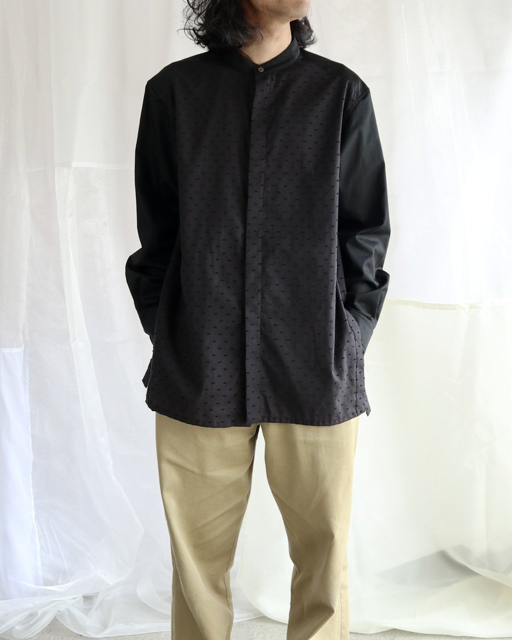 Dimmoire 黒　シャツ ビームス ジャパン 京都（814243） スタイリング