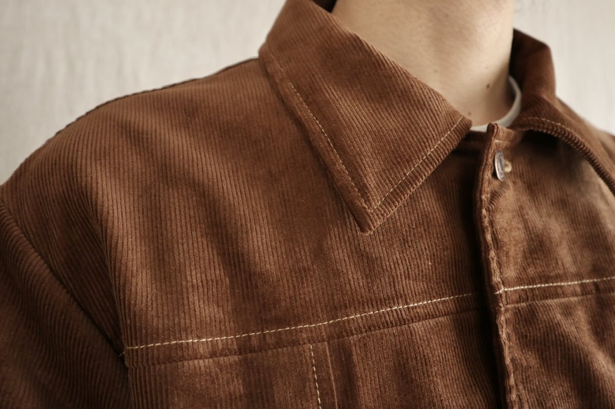 BACKERS コーデュロイカバーオール ブラウン corduroy coverall] コーデュロイカバーオールブラウン | ハイヂ