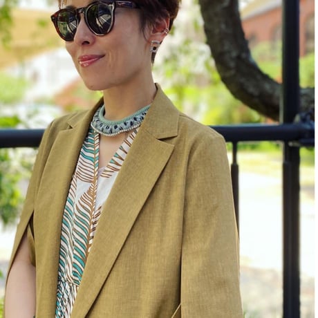 collier africain(blue)