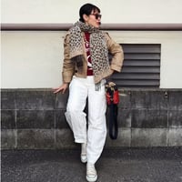 Wool fringes scarf