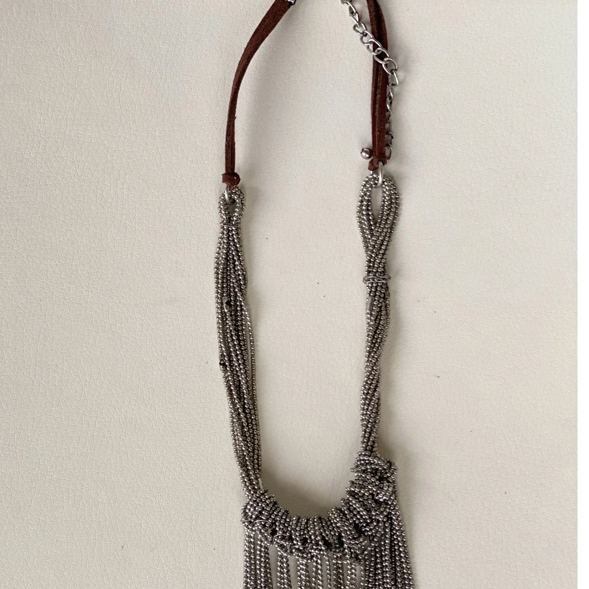 chain fall necklace (Silver) | La robe froufrou