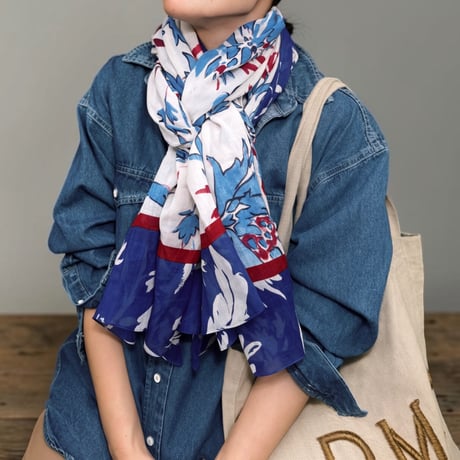 Eté Scarf（blue)