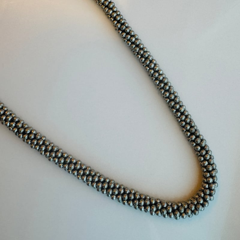 重厚感 France アンティーク ネックレス リボン silver 重厚感 France アンティーク ネックレス リボン silver