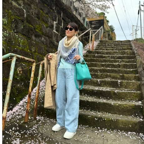 cotton jacquard  square scarf(sand）