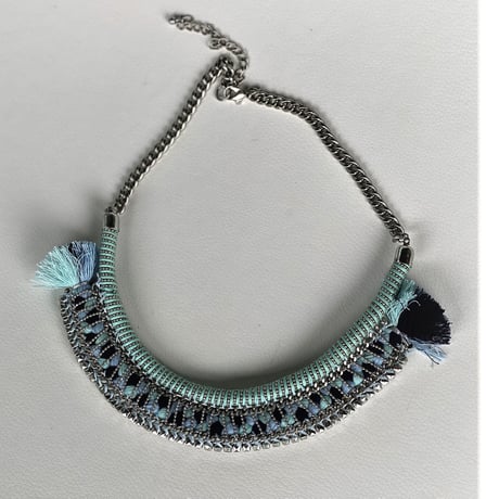 collier africain(blue)