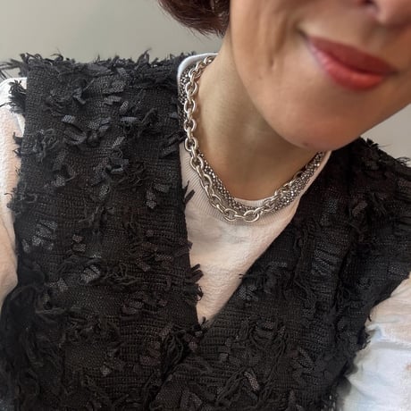 New serpent necklace (silver)