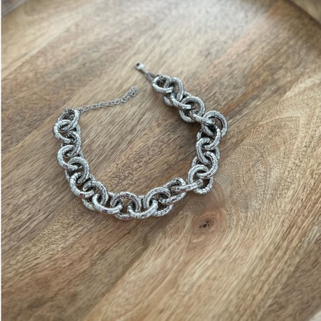 metal ring necklace （silver）
