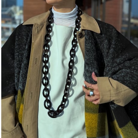 Chain necklace of CORNE（BLACK）