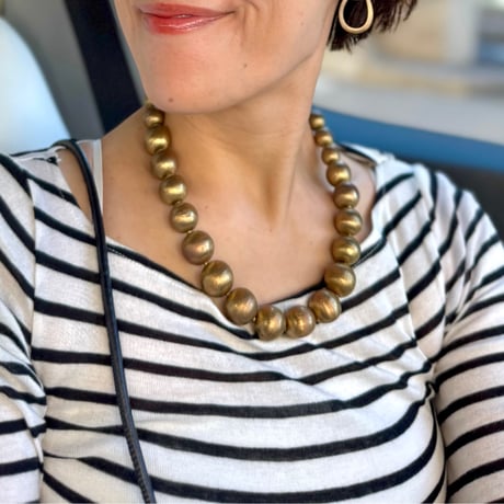 metal ball necklace（GOLD）