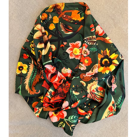 big jungle scarf (GREEN)