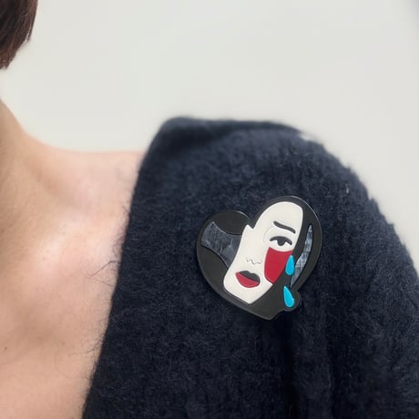 The Crying Lady Brooch