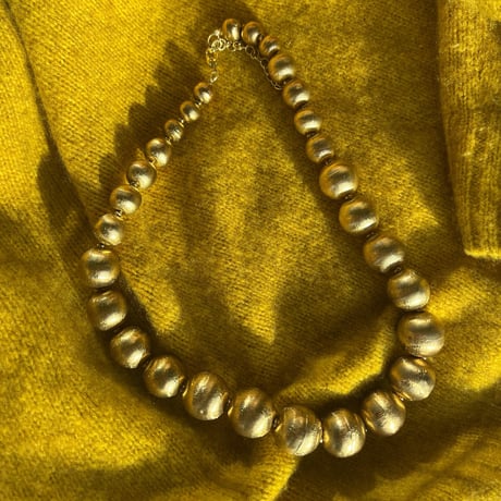 metal ball necklace（GOLD）