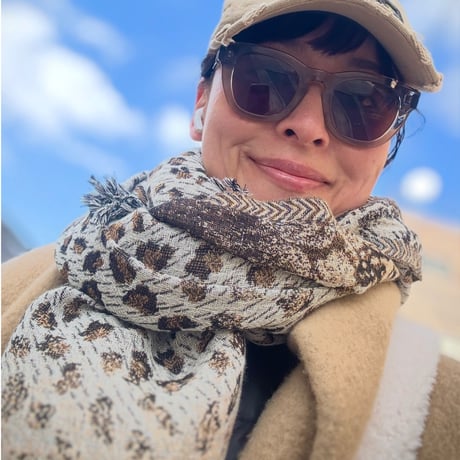 Wool fringes scarf