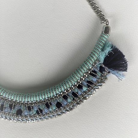 collier africain(blue)