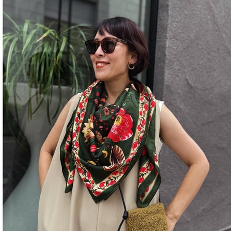big jungle scarf (GREEN)