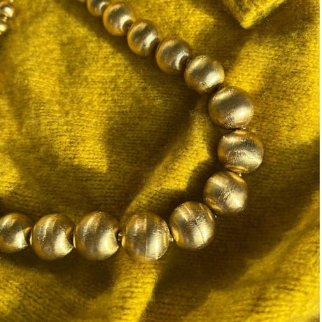 metal ball necklace（GOLD）
