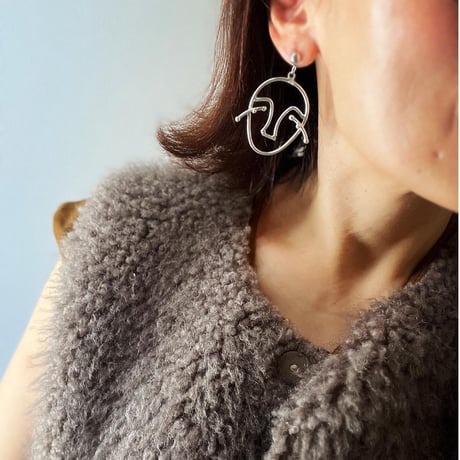 ojisan earrings （silver）