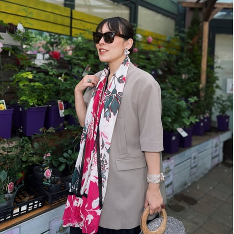 Eté Scarf（pink)